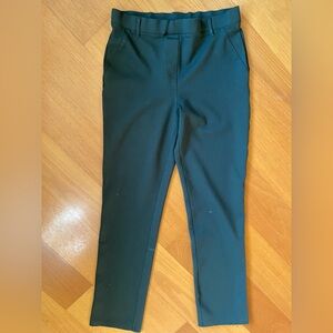 Quince Pants Ultra Stretch Ponte Straight Leg Pant Womens Medium Green Olive